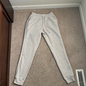 Gray monument joggers. Adult small and never has been worn.